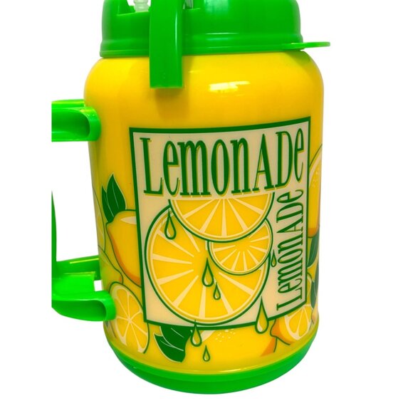 Whirley Drink Works Lemonade 64 oz  Insulated Tanker Sid Straw EUC - Picture 6 of 12